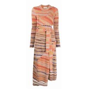 JONATHAN SIMKHAI SPACE DYED WRAP DRESS
